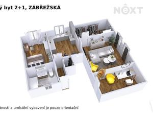 Prodej bytu 2+1, Šumperk, Zábřežská, 56 m2