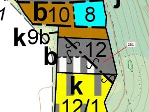 Dražba lesa, Jeviněves, 3136 m2