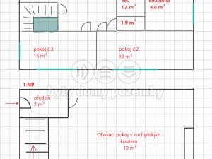 Pronájem atypického bytu, Hradec Králové, Sokolská, 19 m2