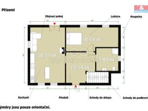 Prodej chalupy, Všeruby - Popovice, 67 m2