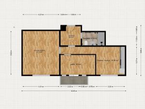 Pronájem bytu 2+1, Praha - Holešovice, Malá Plynární, 57 m2