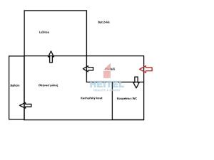 Pronájem bytu 2+kk, Olomouc, Kmochova, 38 m2