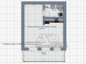 Pronájem bytu 1+1, České Budějovice, E. Beneše, 34 m2