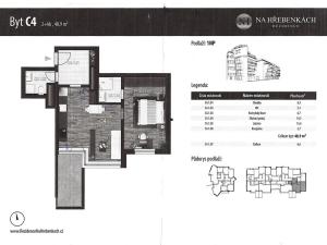 Prodej bytu 2+kk, Praha - Smíchov, U Okrouhlíku, 49 m2