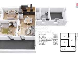 Prodej rodinného domu, Žiželice, Rožumberkova, 70 m2