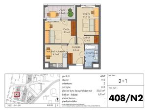 Prodej bytu 2+1, Praha - Hlubočepy, Ondrákové, 51 m2
