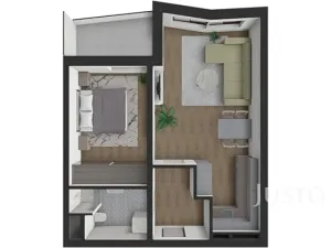 Prodej bytu 2+kk, Písek, Zeyerova, 51 m2