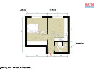 Pronájem bytu 2+kk, Plzeň - Skvrňany, Macháčkova, 36 m2