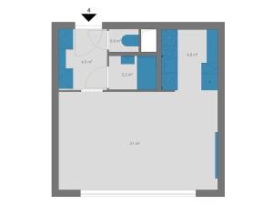 Prodej bytu 1+kk, Praha - Žižkov, V zahrádkách, 33 m2