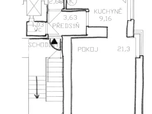 Pronájem bytu 1+kk, Brno, Havlíčkova, 38 m2