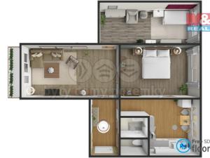 Prodej bytu 3+1, Polná, Palackého, 62 m2