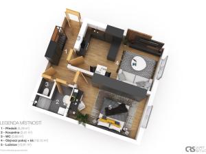 Prodej bytu 2+kk, Benešov, Červené Vršky, 44 m2