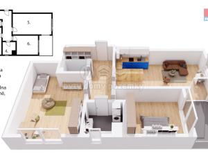 Prodej bytu 3+kk, Praha - Vysočany, Svatošových, 89 m2