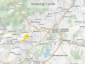 Prodej pozemku, Boršice, 1285 m2