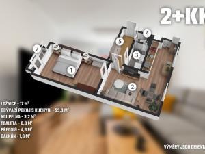Prodej bytu 2+kk, Nový Bor, Sloupská, 58 m2