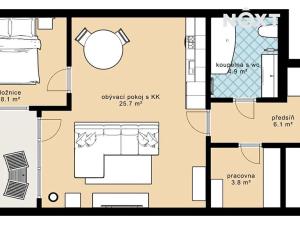 Prodej bytu 2+kk, České Budějovice, U Lučního jezu, 54 m2