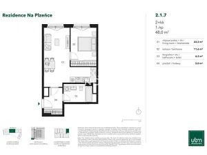Prodej bytu 2+kk, Praha - Smíchov, Nádražní, 48 m2