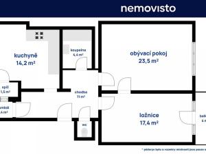Pronájem bytu 2+1, Ostrava, Veleslavínova, 77 m2