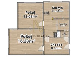 Pronájem bytu 2+1, Plzeň, Krajní, 51 m2