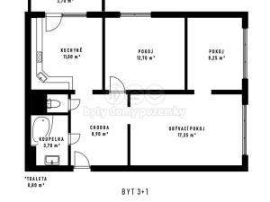 Prodej bytu 3+1, Ostrava - Výškovice, Lumírova, 66 m2