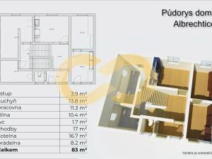 Prodej rodinného domu, Albrechtice nad Vltavou, 160 m2