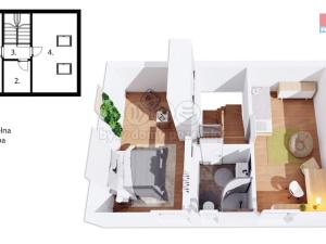 Prodej bytu 3+kk, Černá v Pošumaví - Bližná, 83 m2
