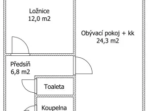 Prodej bytu 2+kk, Brno, Svážná, 49 m2