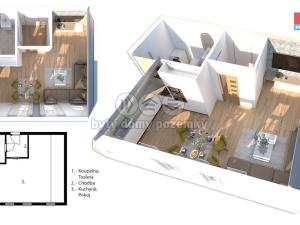 Prodej bytu 1+kk, Královec, 40 m2