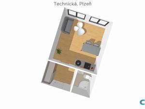 Prodej bytu 1+kk, Plzeň, Technická, 29 m2