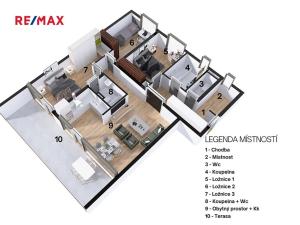 Pronájem bytu 4+kk, Chrudim, Poděbradova, 100 m2