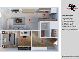 Prodej bytu 2+kk, Praha - Kobylisy, Frýdlantská, 45 m2