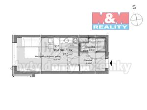 Pronájem bytu 1+kk, Nové Strašecí, Viktora Olivy, 27 m2