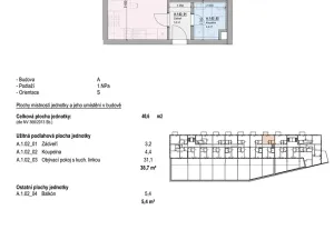 Prodej bytu 1+kk, Brno, Kalová, 41 m2