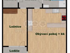 Pronájem bytu 2+kk, Praha - Letňany, Tupolevova, 52 m2