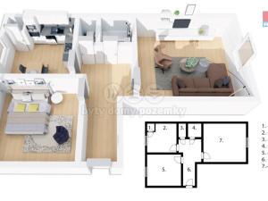 Prodej bytu 2+1, Příbram, Komenského, 63 m2