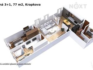 Prodej bytu 3+1, Šumperk, Krapkova, 89 m2