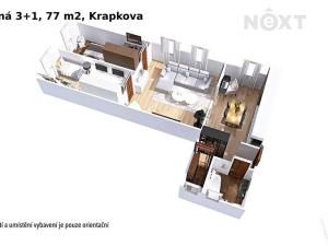 Prodej bytu 3+1, Šumperk, Krapkova, 89 m2