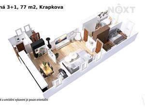 Prodej bytu 3+1, Šumperk, Krapkova, 89 m2