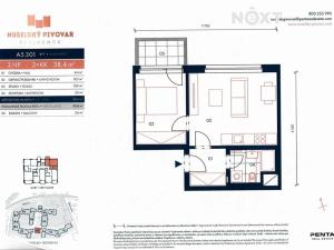 Pronájem bytu 2+kk, Praha - Nusle, Muzikova, 45 m2