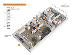 Pronájem bytu 3+kk, Praha, Tobrucká, 70 m2
