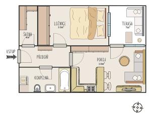 Pronájem bytu 2+kk, Brno, Vídeňská, 42 m2