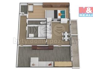 Prodej bytu 2+1, Kladno - Kročehlavy, Ukrajinská, 60 m2