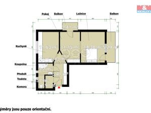 Prodej bytu 2+1, Vochov, 53 m2