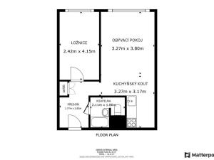 Pronájem bytu 2+kk, Litoměřice - Pokratice, Pokratická, 40 m2