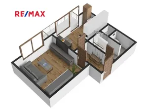 Prodej bytu 1+1, Šlapanice, Brněnská, 34 m2