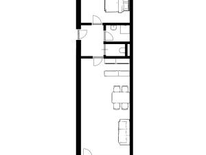 Pronájem bytu 2+kk, Kuřim, Hybešova, 48 m2
