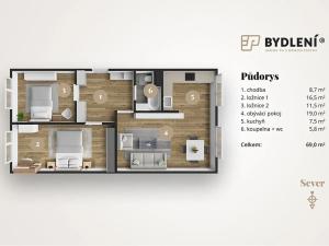 Prodej bytu 3+kk, Most, Javorová, 69 m2