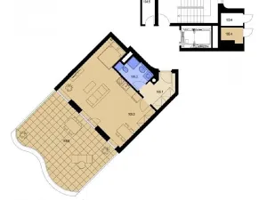 Prodej bytu 1+kk, Praha - Kyje, Pelušková, 42 m2