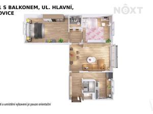 Prodej bytu 3+1, Hanušovice, Hlavní, 73 m2