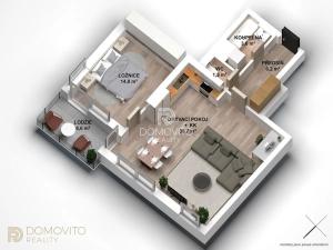 Prodej bytu 2+kk, Liberec, Duhová, 62 m2